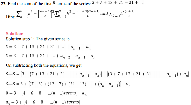 HBSE 11th Class Maths Solutions Chapter 9 Sequences and Series Miscellaneous Exercise 34