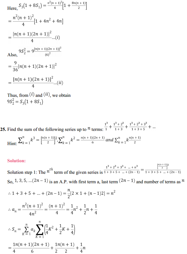 HBSE 11th Class Maths Solutions Chapter 9 Sequences and Series Miscellaneous Exercise 37