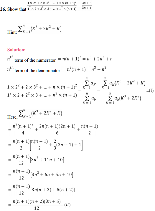 HBSE 11th Class Maths Solutions Chapter 9 Sequences and Series Miscellaneous Exercise 39