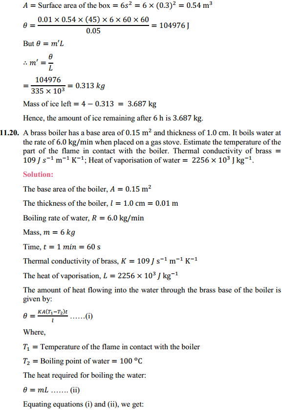 HBSE 11th Class Physics Solutions Chapter 11 Thermal Properties of Matter 18
