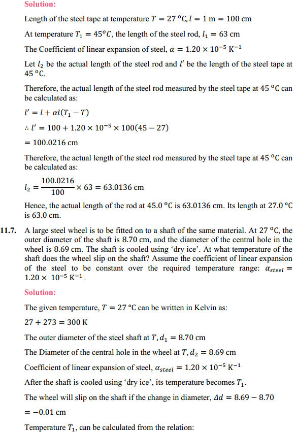HBSE 11th Class Physics Solutions Chapter 11 Thermal Properties of Matter 6
