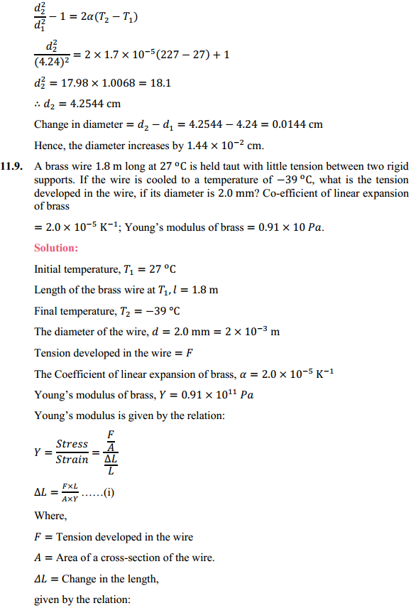 HBSE 11th Class Physics Solutions Chapter 11 Thermal Properties of Matter 8