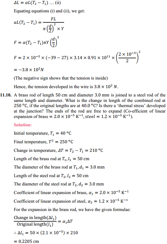 HBSE 11th Class Physics Solutions Chapter 11 Thermal Properties of Matter 9