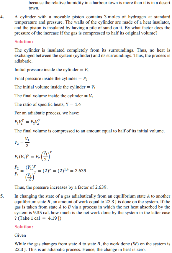 HBSE 11th Class Physics Solutions Chapter 12 Thermodynamics 3