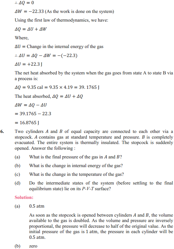 HBSE 11th Class Physics Solutions Chapter 12 Thermodynamics 4