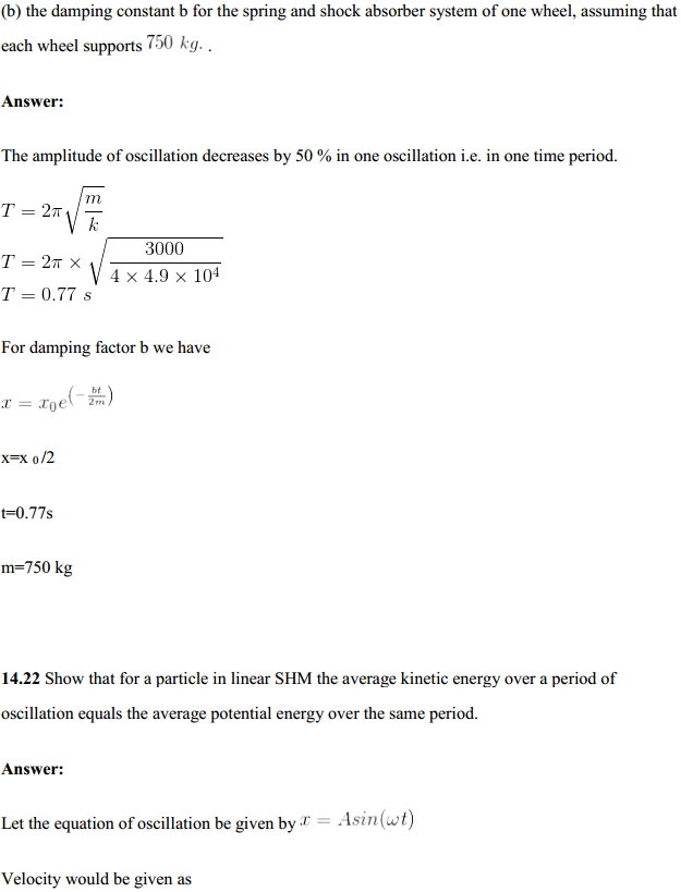 HBSE 11th Class Physics Solutions Chapter 14 Oscillations 33
