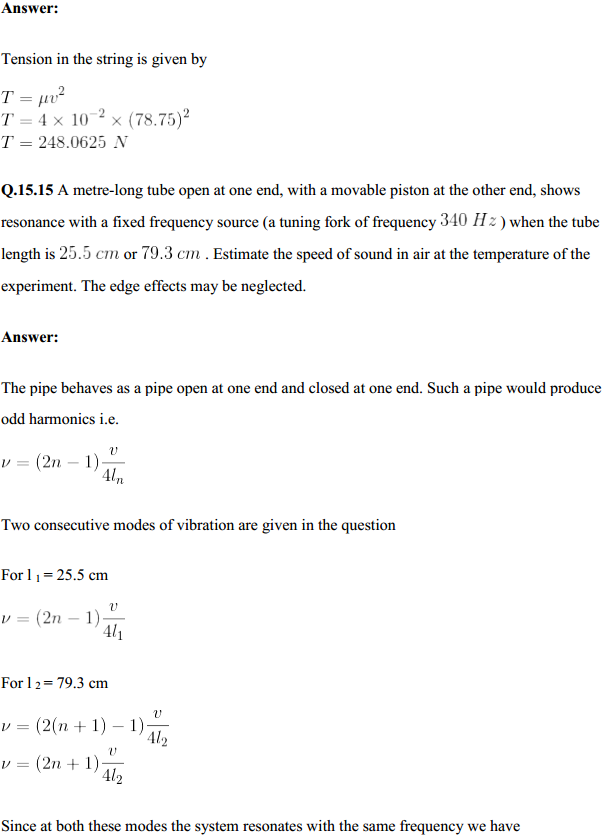 HBSE 11th Class Physics Solutions Chapter 15 Waves 18