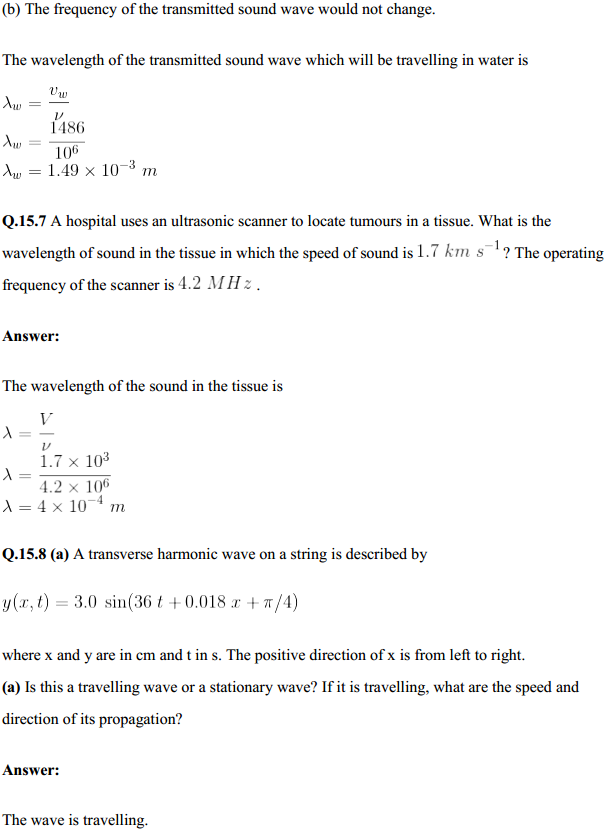 HBSE 11th Class Physics Solutions Chapter 15 Waves 7