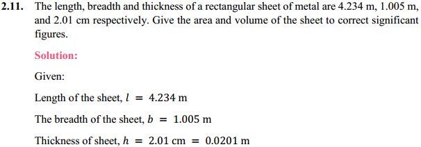 HBSE 11th Class Physics Solutions Chapter 2 Units and Measurements 10