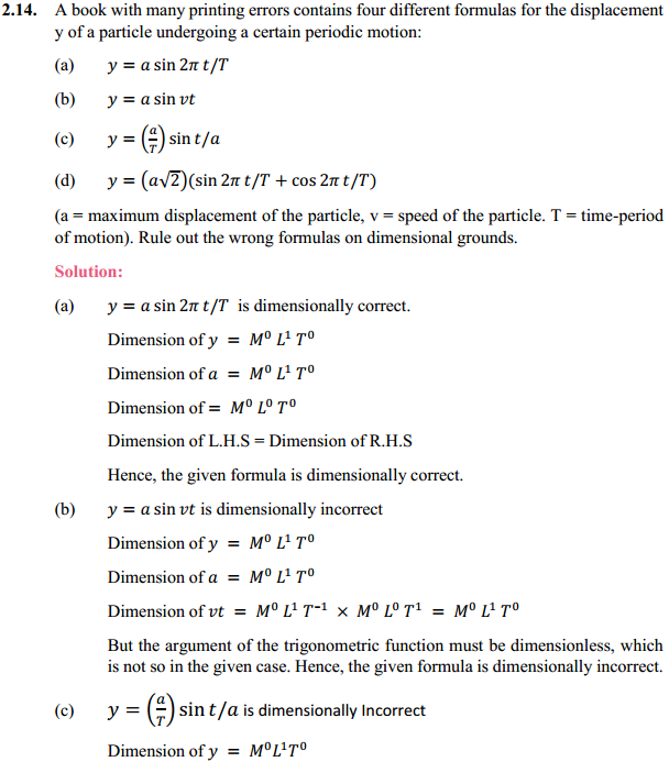 HBSE 11th Class Physics Solutions Chapter 2 Units and Measurements 14