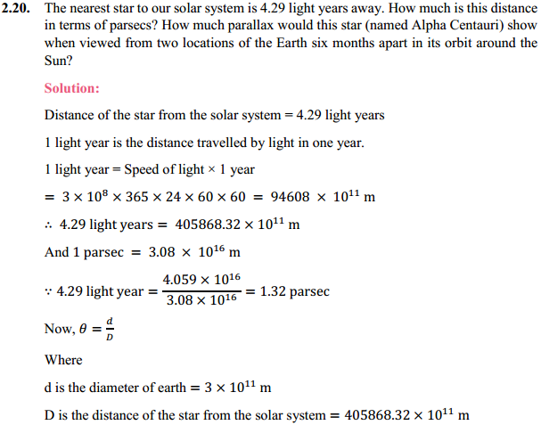 HBSE 11th Class Physics Solutions Chapter 2 Units and Measurements 20