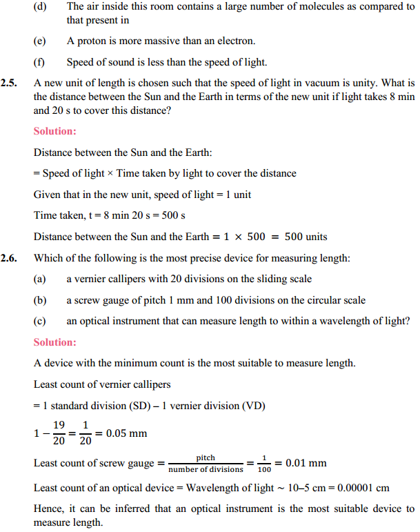 HBSE 11th Class Physics Solutions Chapter 2 Units and Measurements 5