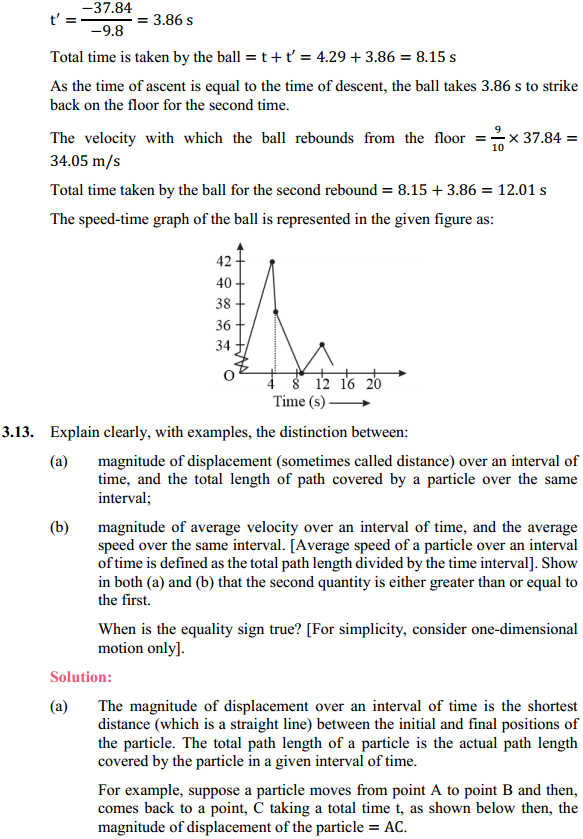 HBSE 11th Class Physics Solutions Chapter 3 Motion in a Straight Line 11
