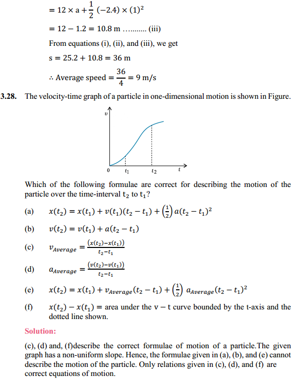 HBSE 11th Class Physics Solutions Chapter 3 Motion in a Straight Line 26