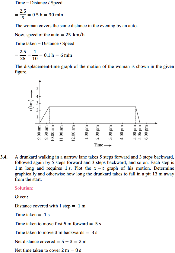 HBSE 11th Class Physics Solutions Chapter 3 Motion in a Straight Line 3