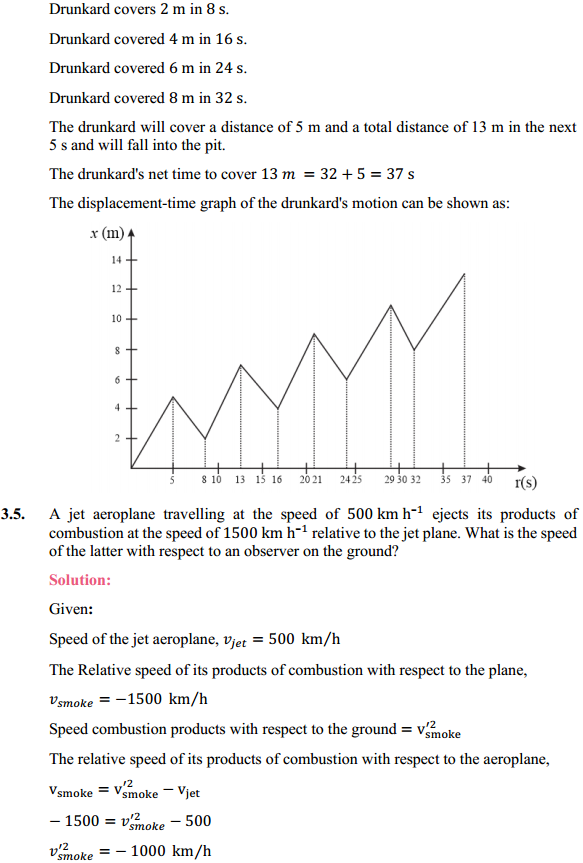HBSE 11th Class Physics Solutions Chapter 3 Motion in a Straight Line 4
