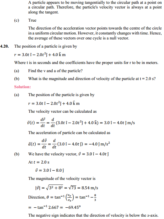 HBSE 11th Class Physics Solutions Chapter 4 Motion in a Plane 25