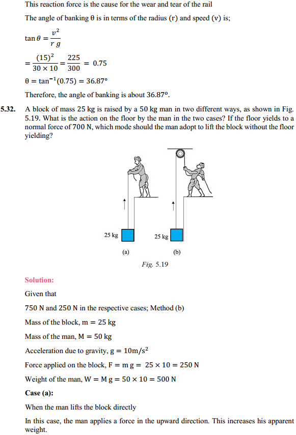 HBSE 11th Class Physics Solutions Chapter 5 Laws of Motion 27