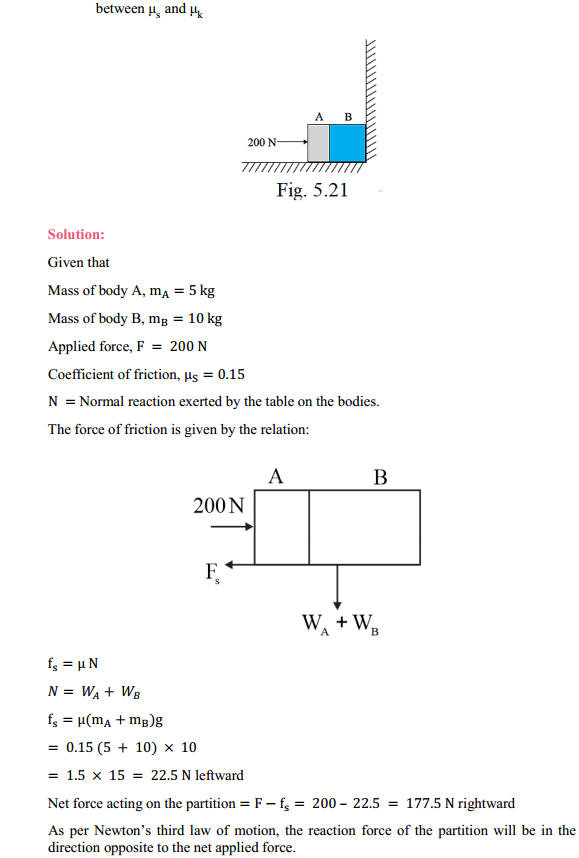 HBSE 11th Class Physics Solutions Chapter 5 Laws of Motion 31