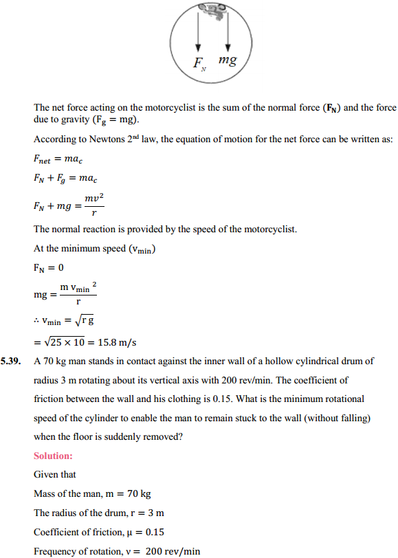 HBSE 11th Class Physics Solutions Chapter 5 Laws of Motion 36