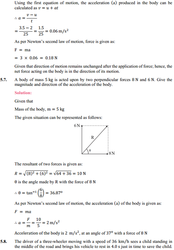 HBSE 11th Class Physics Solutions Chapter 5 Laws of Motion 5