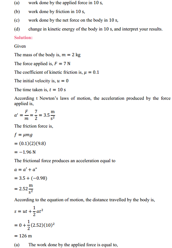 HBSE 11th Class Physics Solutions Chapter 6 Work Energy and Power 2