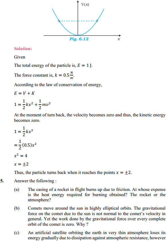 HBSE 11th Class Physics Solutions Chapter 6 Work Energy and Power 6