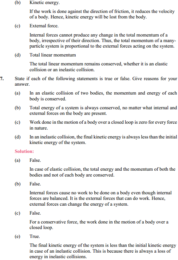 HBSE 11th Class Physics Solutions Chapter 6 Work Energy and Power 9