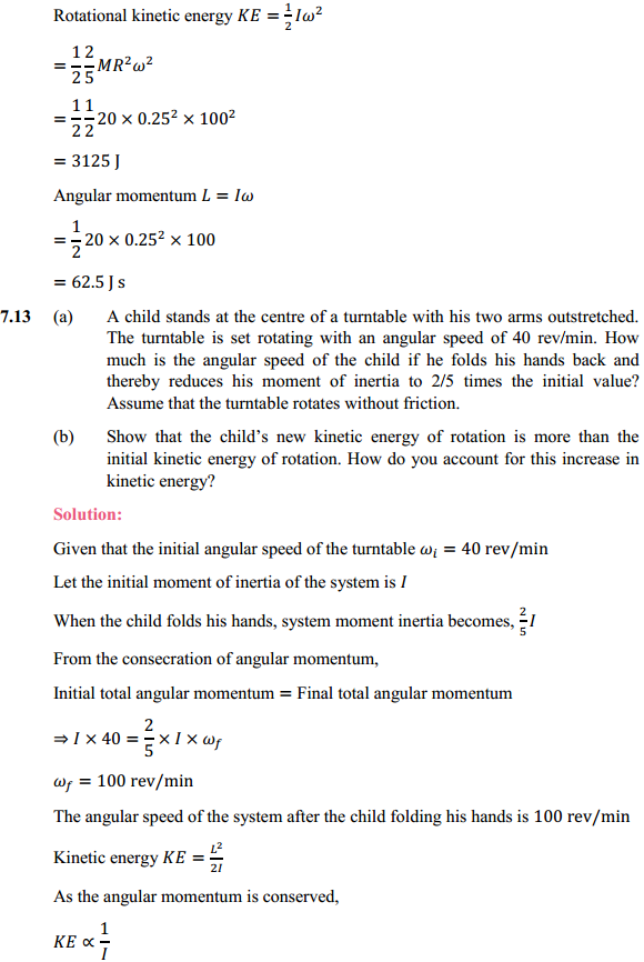 HBSE 11th Class Physics Solutions Chapter 7 System of Particles and Rotational Motion 10