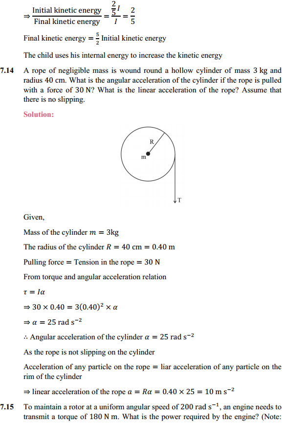 HBSE 11th Class Physics Solutions Chapter 7 System of Particles and Rotational Motion 11