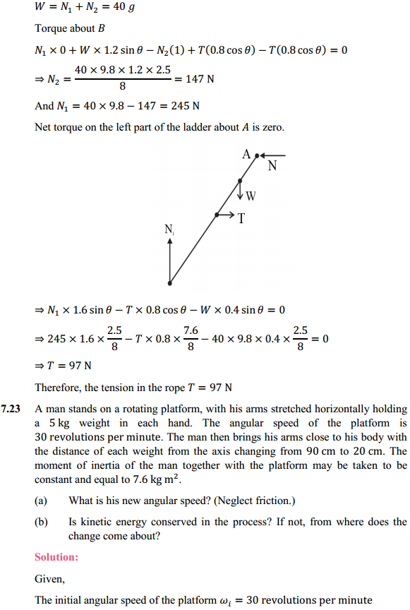 HBSE 11th Class Physics Solutions Chapter 7 System of Particles and Rotational Motion 19