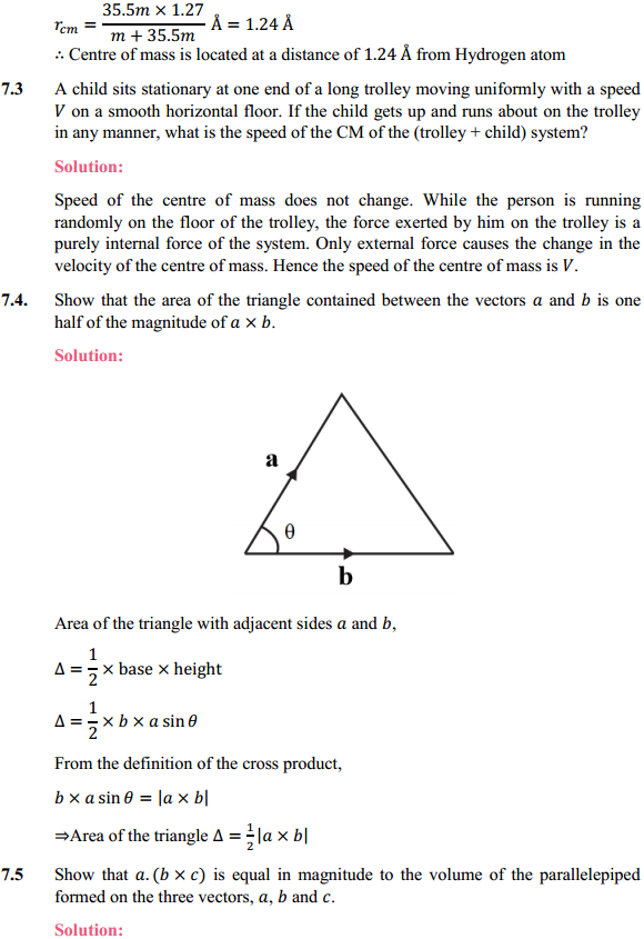 HBSE 11th Class Physics Solutions Chapter 7 System of Particles and Rotational Motion 2
