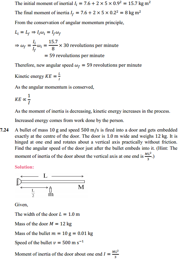 HBSE 11th Class Physics Solutions Chapter 7 System of Particles and Rotational Motion 20