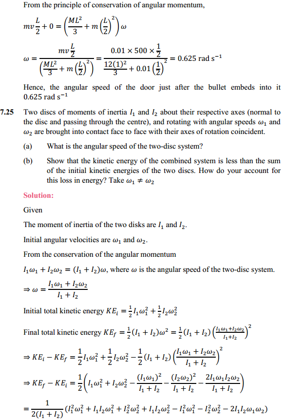 HBSE 11th Class Physics Solutions Chapter 7 System of Particles and Rotational Motion 21