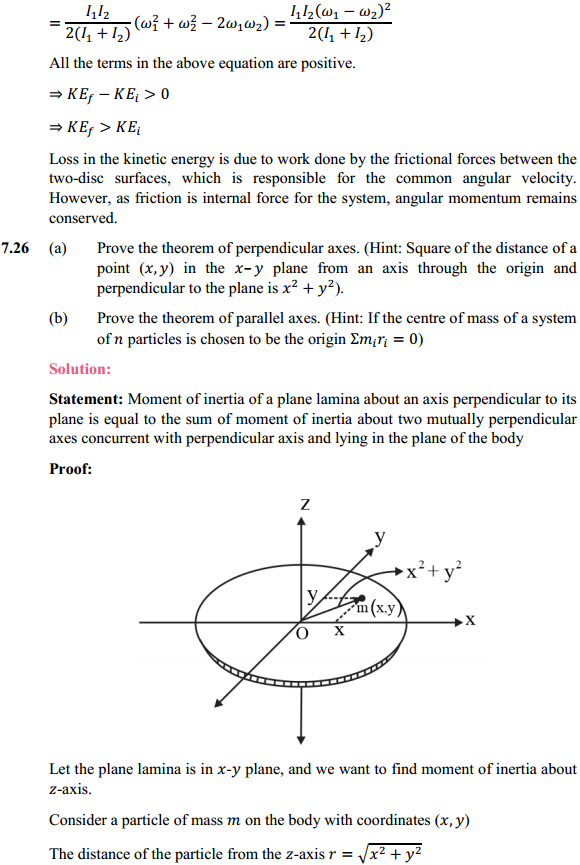 HBSE 11th Class Physics Solutions Chapter 7 System of Particles and Rotational Motion 22