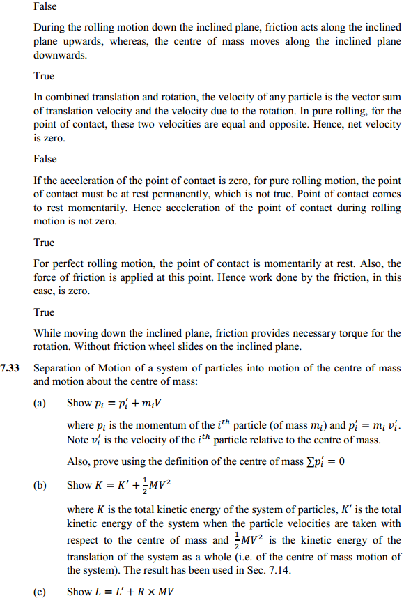 HBSE 11th Class Physics Solutions Chapter 7 System of Particles and Rotational Motion 29