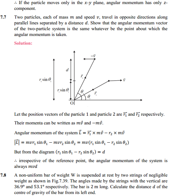 HBSE 11th Class Physics Solutions Chapter 7 System of Particles and Rotational Motion 4