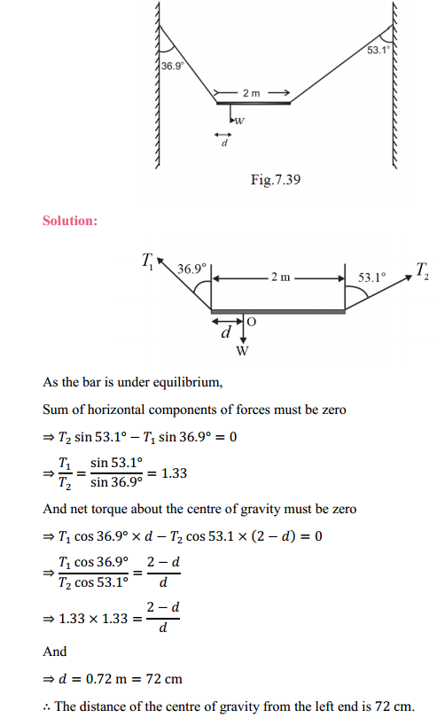 HBSE 11th Class Physics Solutions Chapter 7 System of Particles and Rotational Motion 5