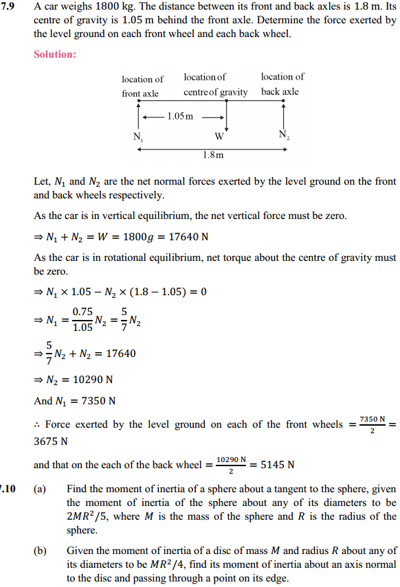 HBSE 11th Class Physics Solutions Chapter 7 System of Particles and Rotational Motion 6