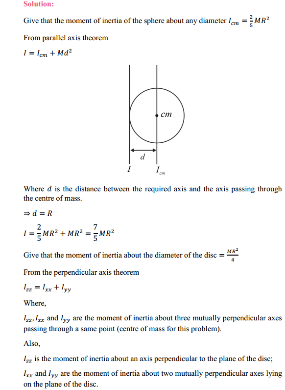 HBSE 11th Class Physics Solutions Chapter 7 System of Particles and Rotational Motion 7