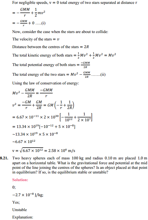 HBSE 11th Class Physics Solutions Chapter 8 Gravitation 16