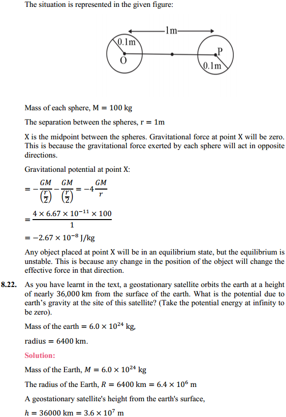 HBSE 11th Class Physics Solutions Chapter 8 Gravitation 17