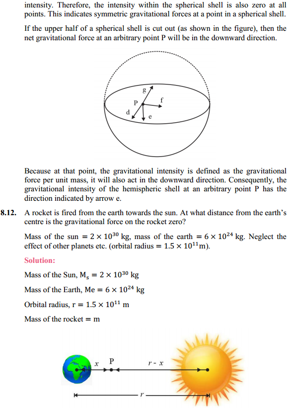 HBSE 11th Class Physics Solutions Chapter 8 Gravitation 9