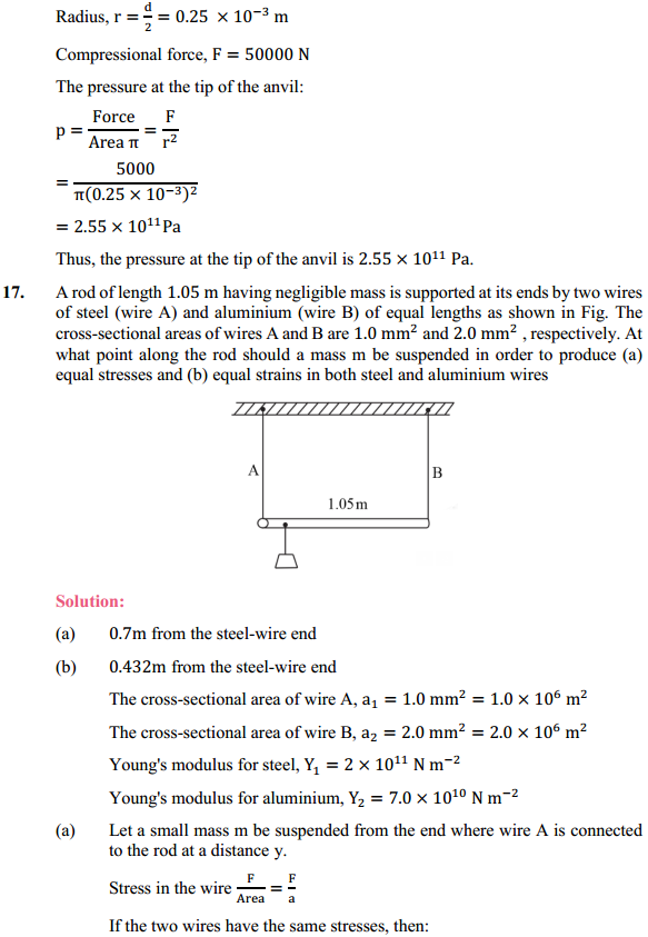 HBSE 11th Class Physics Solutions Chapter 9 Mechanical Properties of Solids 12