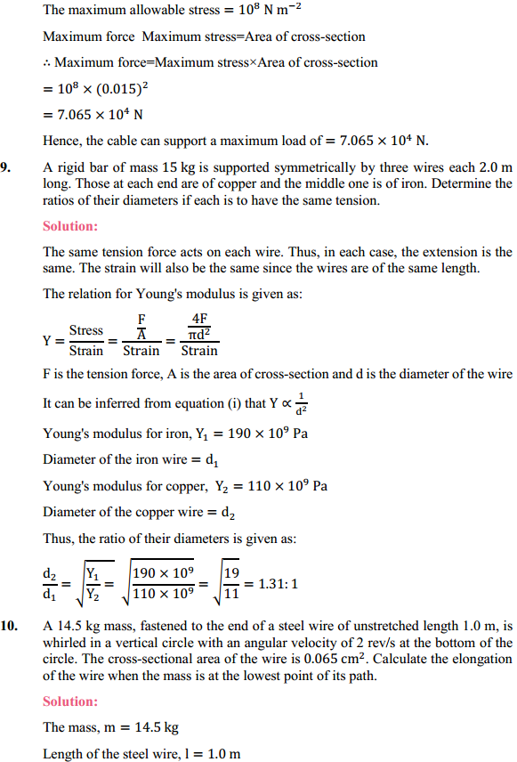 HBSE 11th Class Physics Solutions Chapter 9 Mechanical Properties of Solids 7