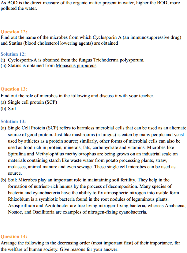 HBSE 12th Class Biology Solutions Chapter 10 Microbes in Human Welfare 5