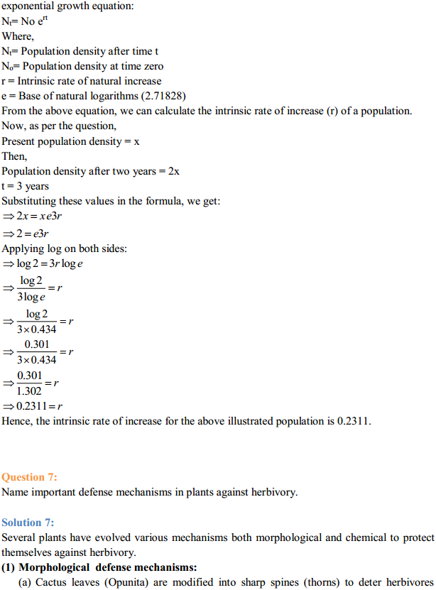 HBSE 12th Class Biology Solutions Chapter 13 Organisms and Populations 3