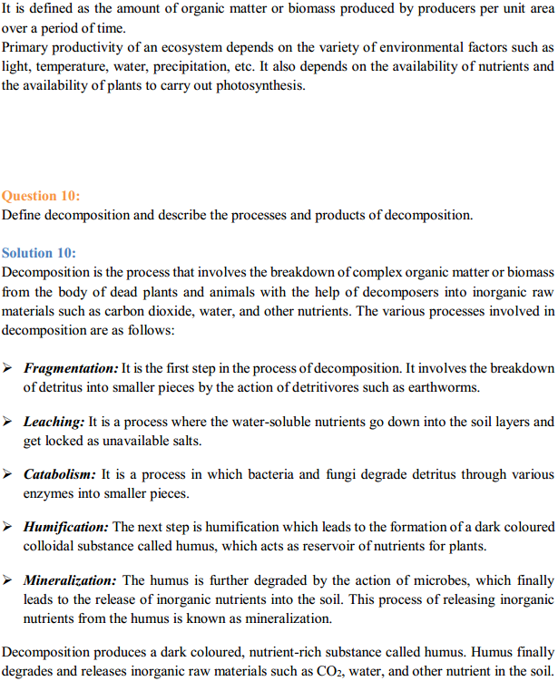 HBSE 12th Class Biology Solutions Chapter 14 Ecosystem 7