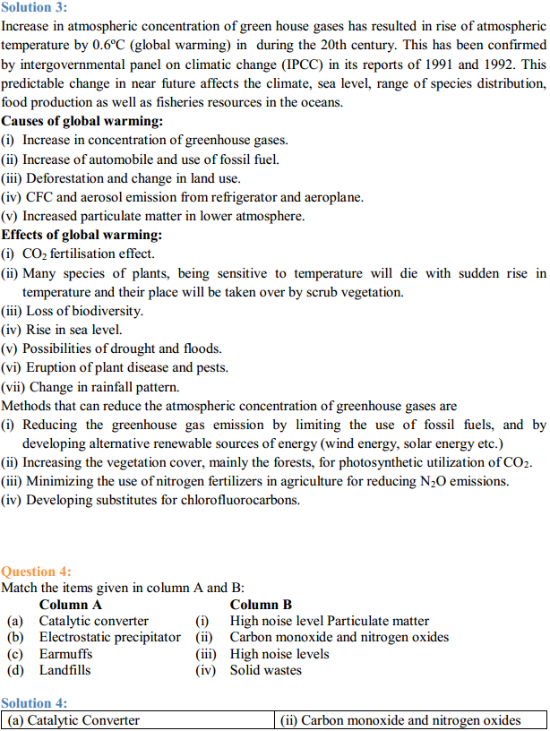 HBSE 12th Class Biology Solutions Chapter 16 Environmental Issues 2