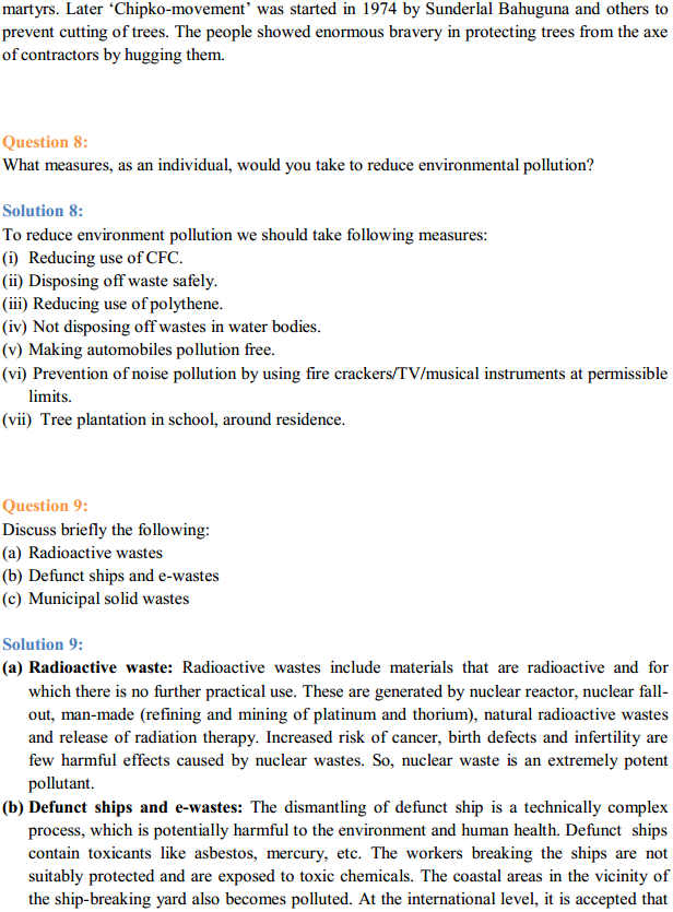 HBSE 12th Class Biology Solutions Chapter 16 Environmental Issues 5